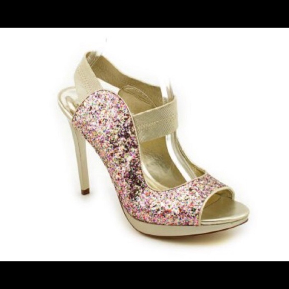 Carlos By Carlos Santana glitter heels size 8.5